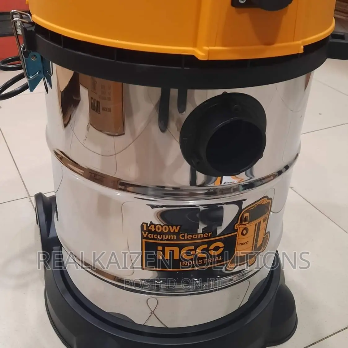 INGCO 30L Industrial Wet Dry Stainless Steel Vacuum Cleaner