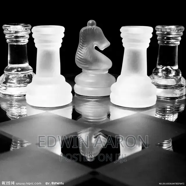 Glass Chess Game Set