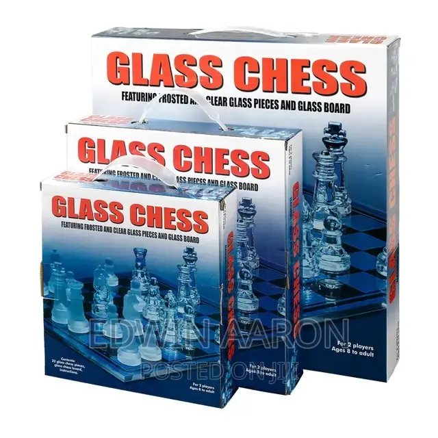 Glass Chess Game Set