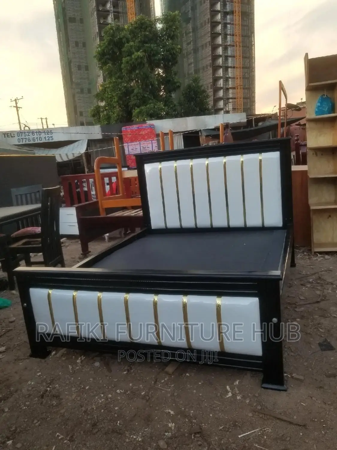 Leather Bed / 5by6 Bed / Wooden Bed / Best / Furniture