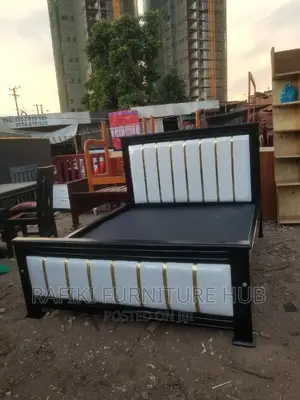 Leather Bed / 5by6 Bed / Wooden Bed / Best / Furniture