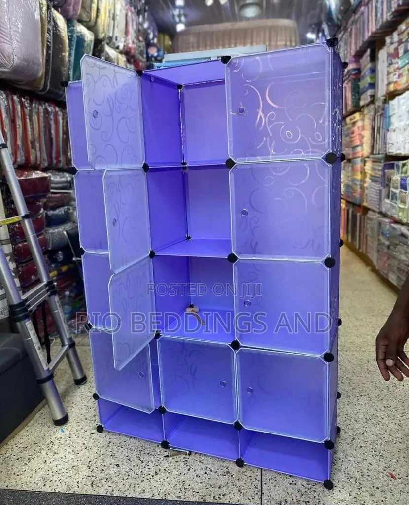 Plastic Wardrobe With Three Columns