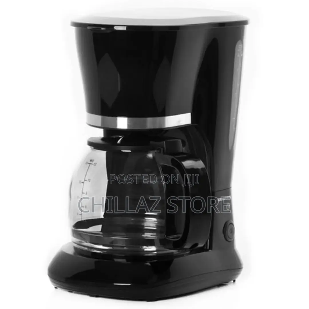 Geepas GCM6103 Electric Coffee Maker, 1.5 Litres – Black