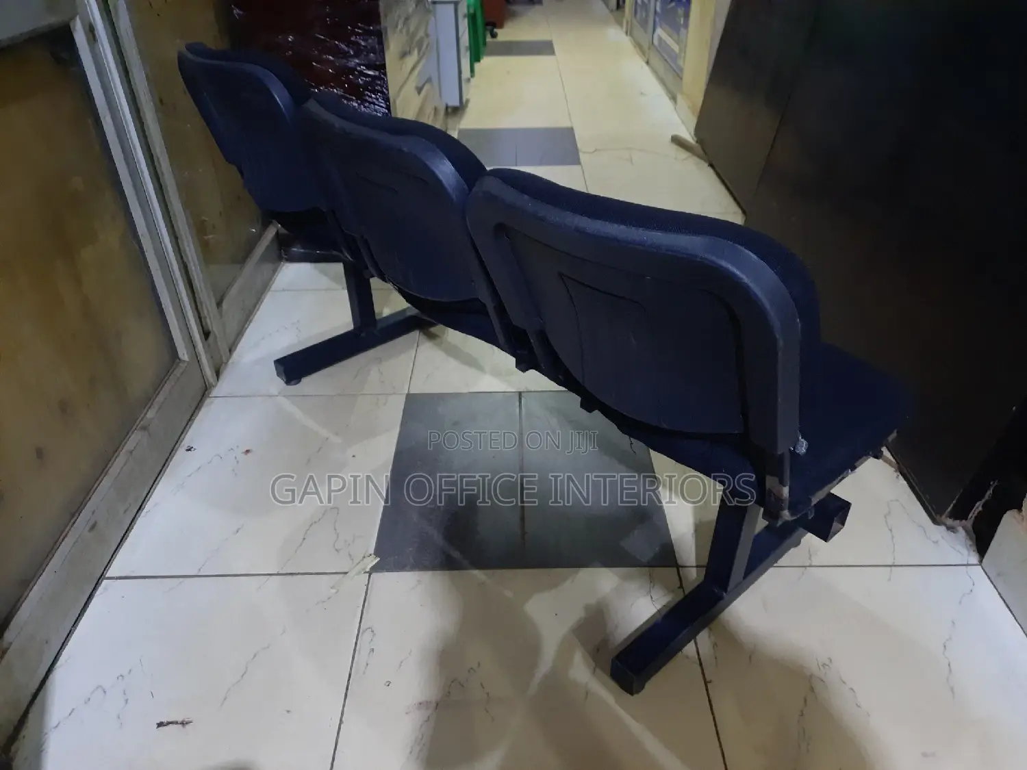 Fabric 3 Seater Waiting Chair