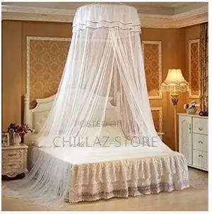 5*6 Round Top Mosquito Net, White Top Design May Vary