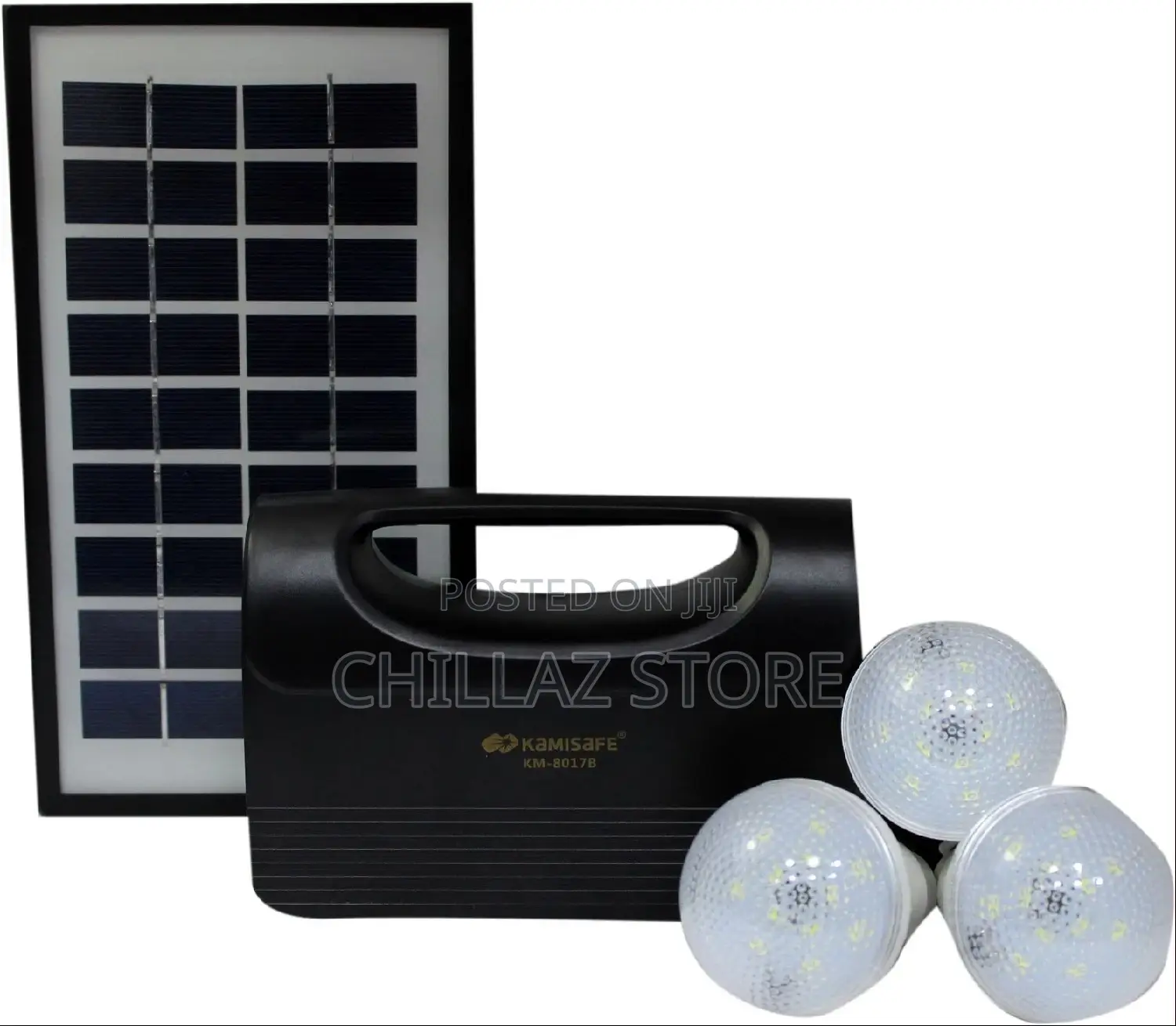 Kamisafe KM-8017 Lighting Solar Kit – Black
