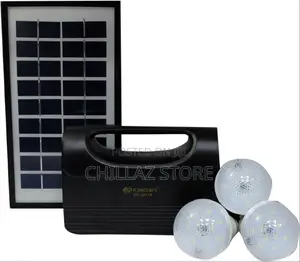 Kamisafe KM-8017 Lighting Solar Kit – Black
