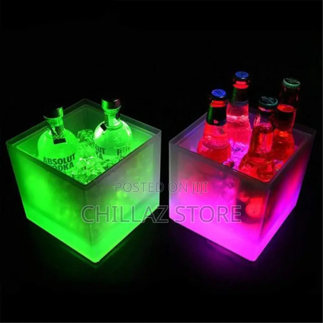 SMETA LED Ice Bucket Color Changing LED Cooler Bucket