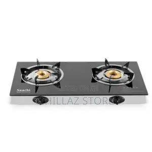 Saachi Double Burner Gas Stove NL-GAS-5248-BK – Black,