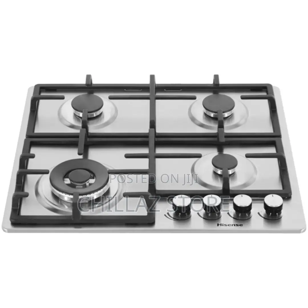 Hisense 58cm Built-in Gas Hob HHU60GAGR, 4 Gas Burners,