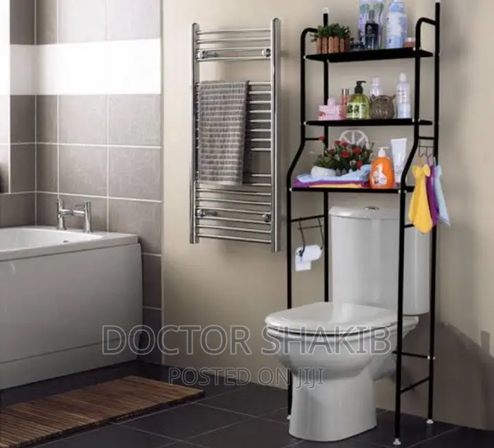 3-Tier Bathroom Organizer Toilet Shelf (Durable)