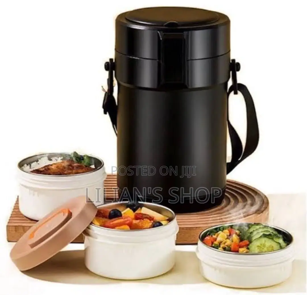 2.3ltrs Stainless Steel Lunch Box With Insulated Lunch Bag