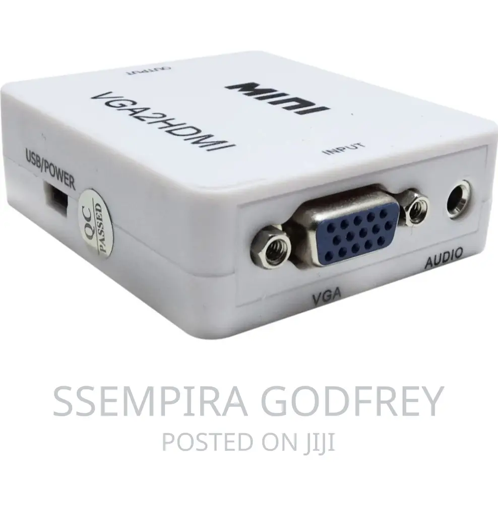 VGA To HDMI Adapter White Colour