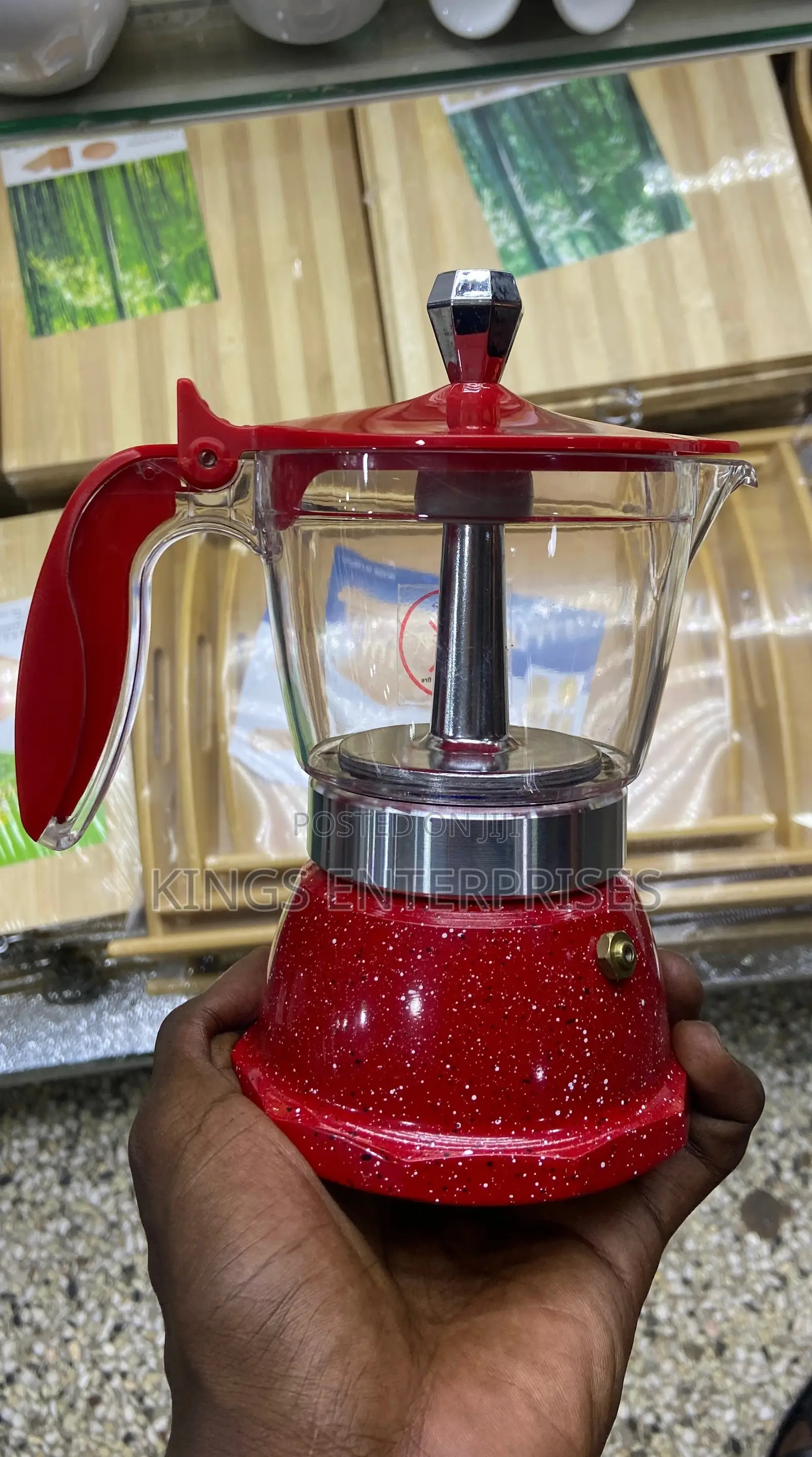 Glass Moka Coffee Pot
