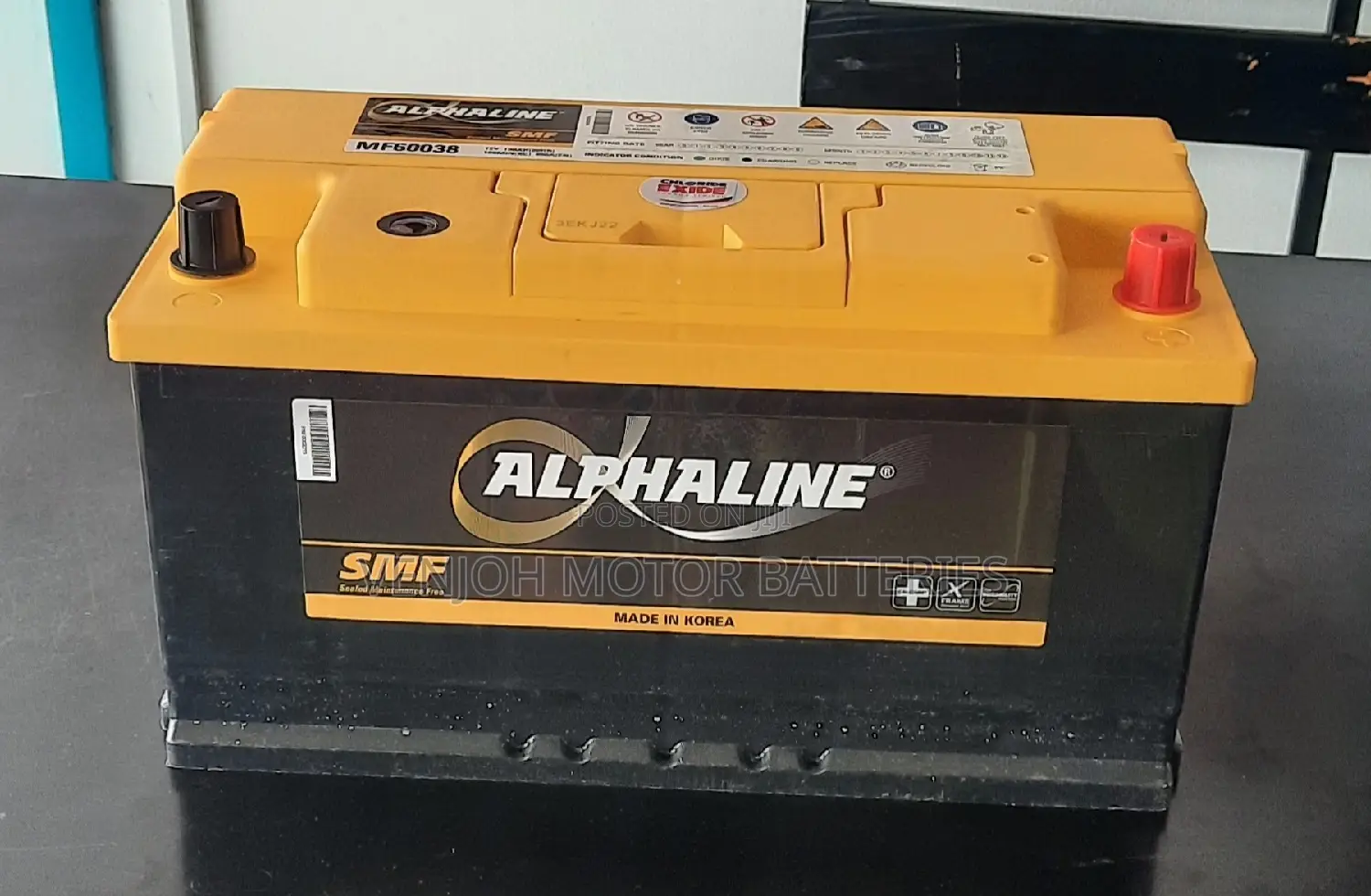 Din100 MFL Alphaline Made in Korea Car Battery