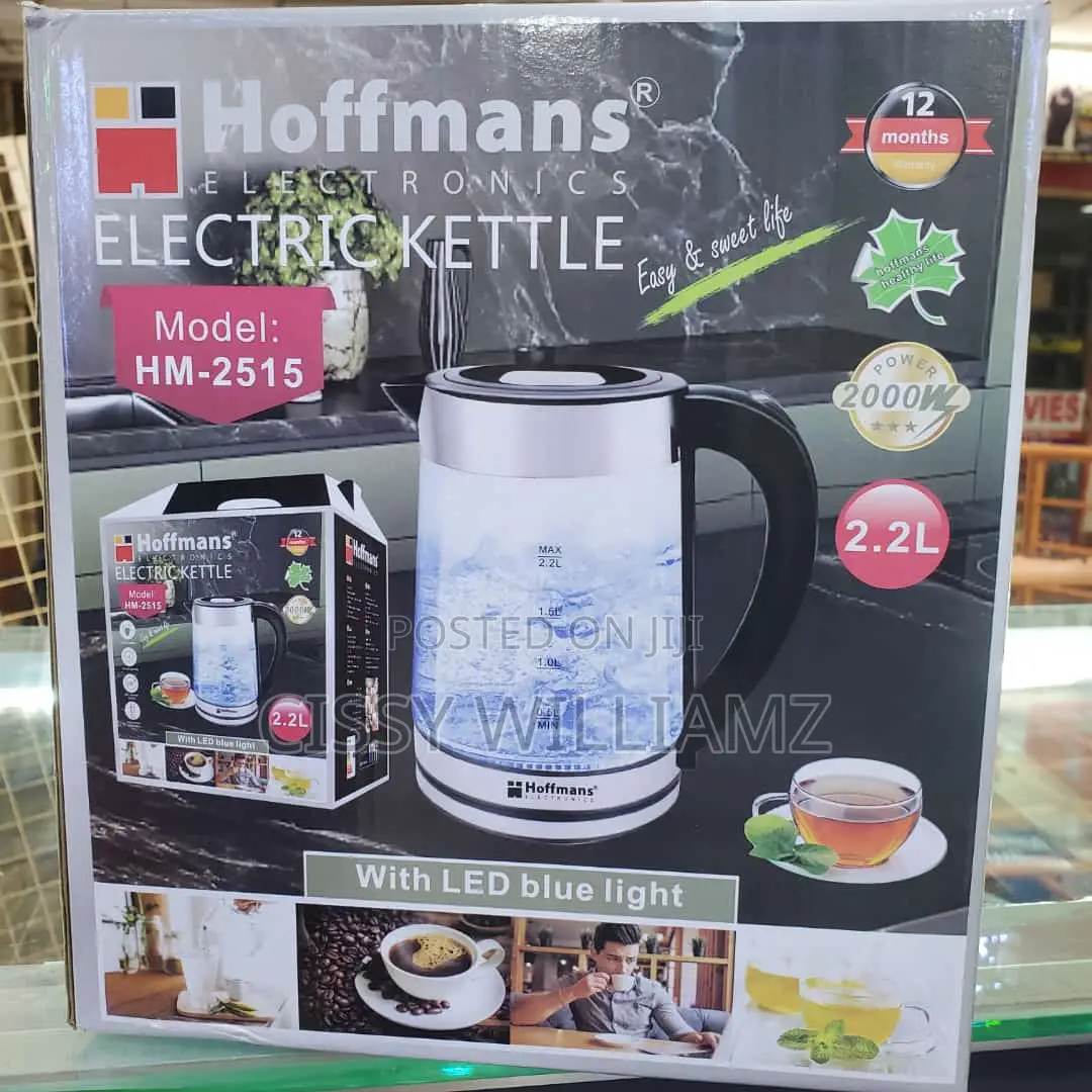 Hoffman Glass Kettle/Electric Glass Kettle/2.2l Glass Kettle