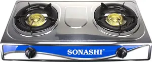 SONASHI SGB-208S Double Gas Stove With Electronic Ignition