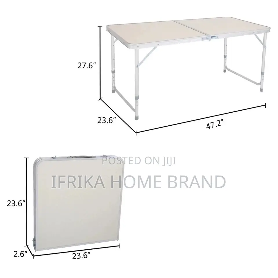 4 Foot Portable Plastic Folding Multipurpose Picnic Table