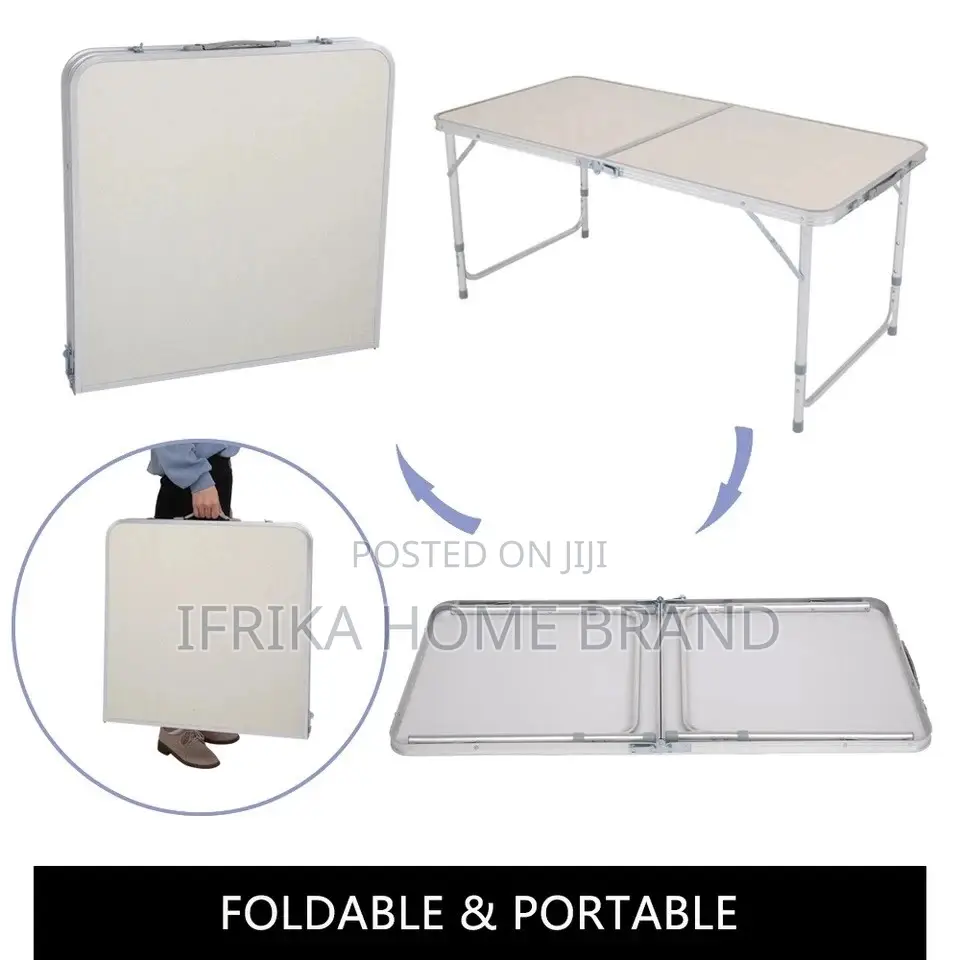 4 Foot Portable Plastic Folding Multipurpose Picnic Table