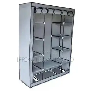 Wardrobe Steel Frame Three Doors Moisture-Proof Closet
