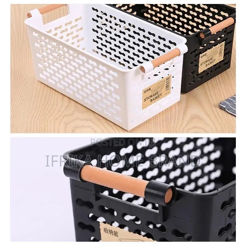 1pc Kitchen Storage Basket Plastic Multi-function Fruit Rack