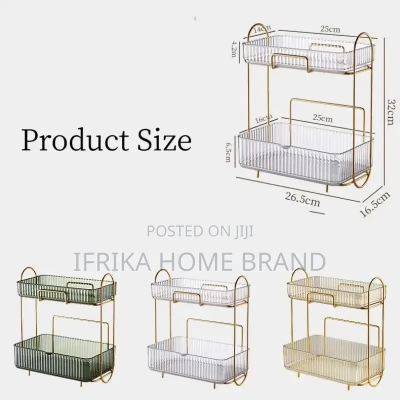 Acrylic Bathroom Storage Holder Skincare Makeup Organizer