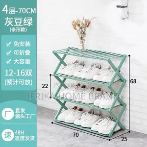 Doorway Folding Shoe Rack Indoor Shoe Rack Multi-Shelf