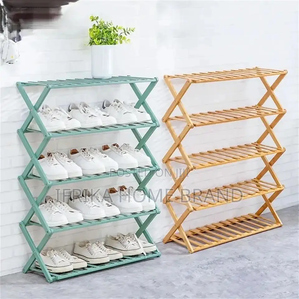 Doorway Folding Shoe Rack Indoor Shoe Rack Multi-Shelf