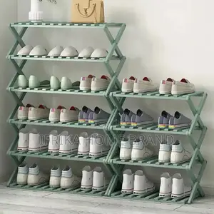 Doorway Folding Shoe Rack Indoor Shoe Rack Multi-Shelf