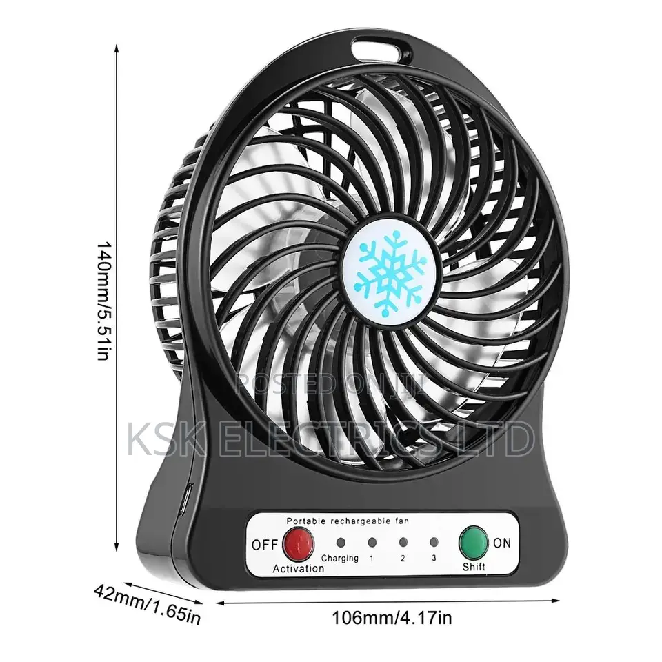 Portable Rechargeable Led Fan Air Cooler Mini