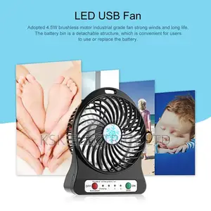 Portable Rechargeable Led Fan Air Cooler Mini