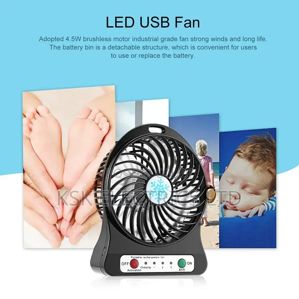 Portable Rechargeable Led Fan Air Cooler Mini
