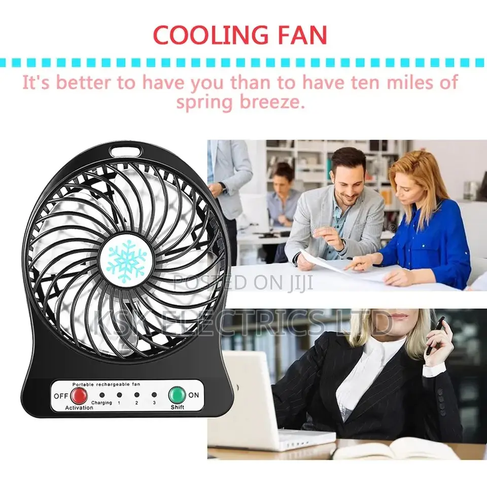 Portable Rechargeable Led Fan Air Cooler Mini