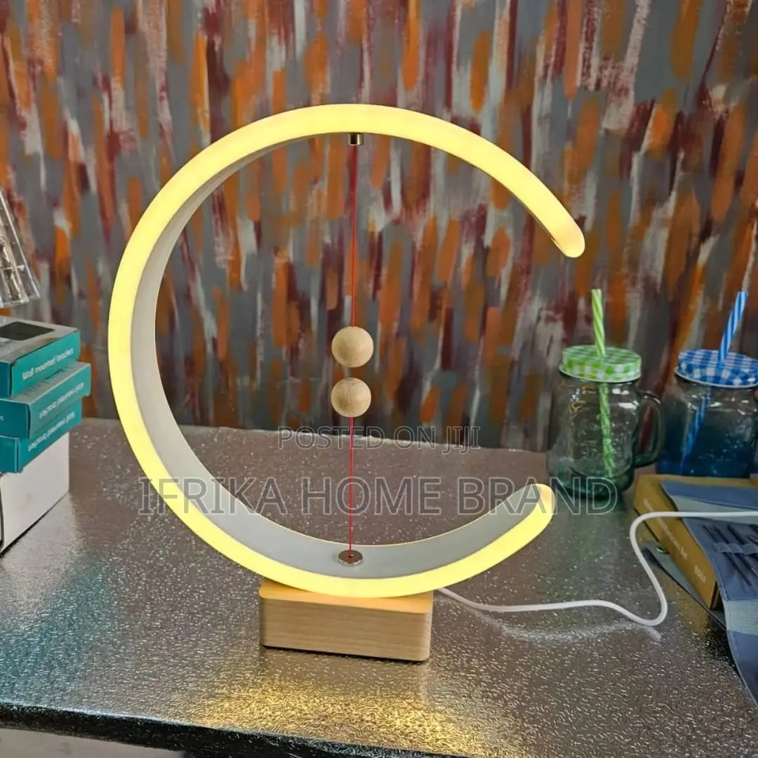 Magnetic Balance Wooden Bedside Table Lamp Magnetic USB
