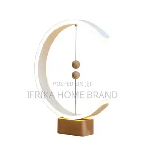 Magnetic Balance Wooden Bedside Table Lamp Magnetic USB