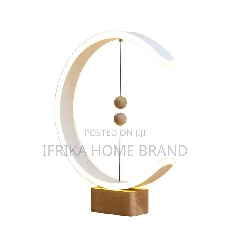 Magnetic Balance Wooden Bedside Table Lamp Magnetic USB
