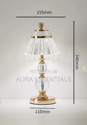 Cordless Lamp Crystal Bedside Lamp