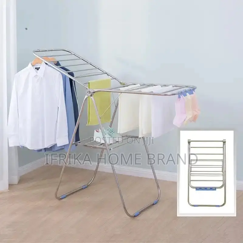 Stainless Steel Clocth Drying Rack, Foldable Sunbed Towel