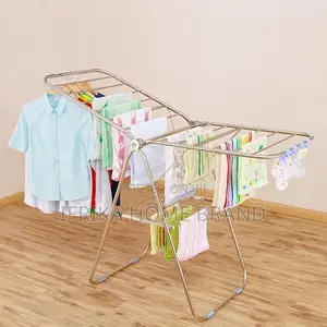 Stainless Steel Clocth Drying Rack, Foldable Sunbed Towel