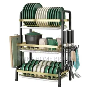 Kitchen Dish Drying Rack Bowls Chopsticks Chopping Board
