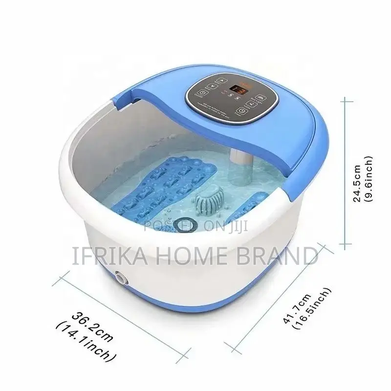 Pedicure Heated Foot Spa Bath Massager With Bubble Vibration