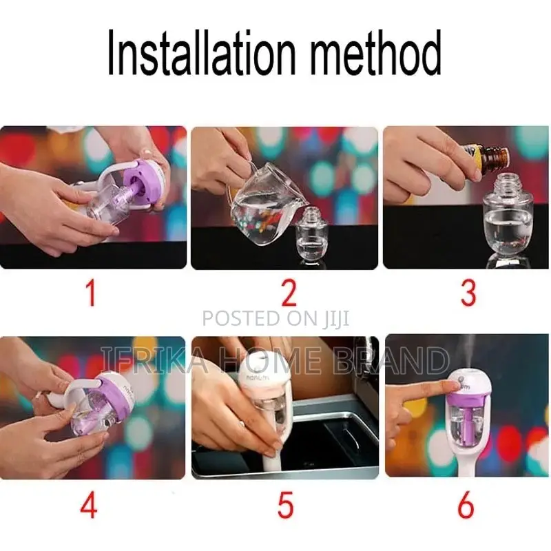 12V Car Air Freshener Car Humidifier Purifier Aroma Diffuser