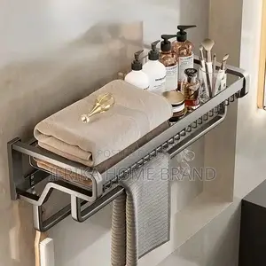 Kichen Bathroom Towel Rack Wall Mounted Rail Shower