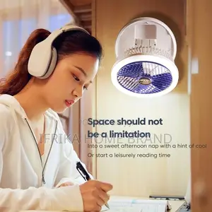 Portable Fan USB Charging Foldable Table Fan With LED Light