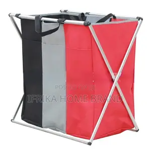 Clean or Dirty Clothes Basket, Laundry Trolley Storage Organizer
