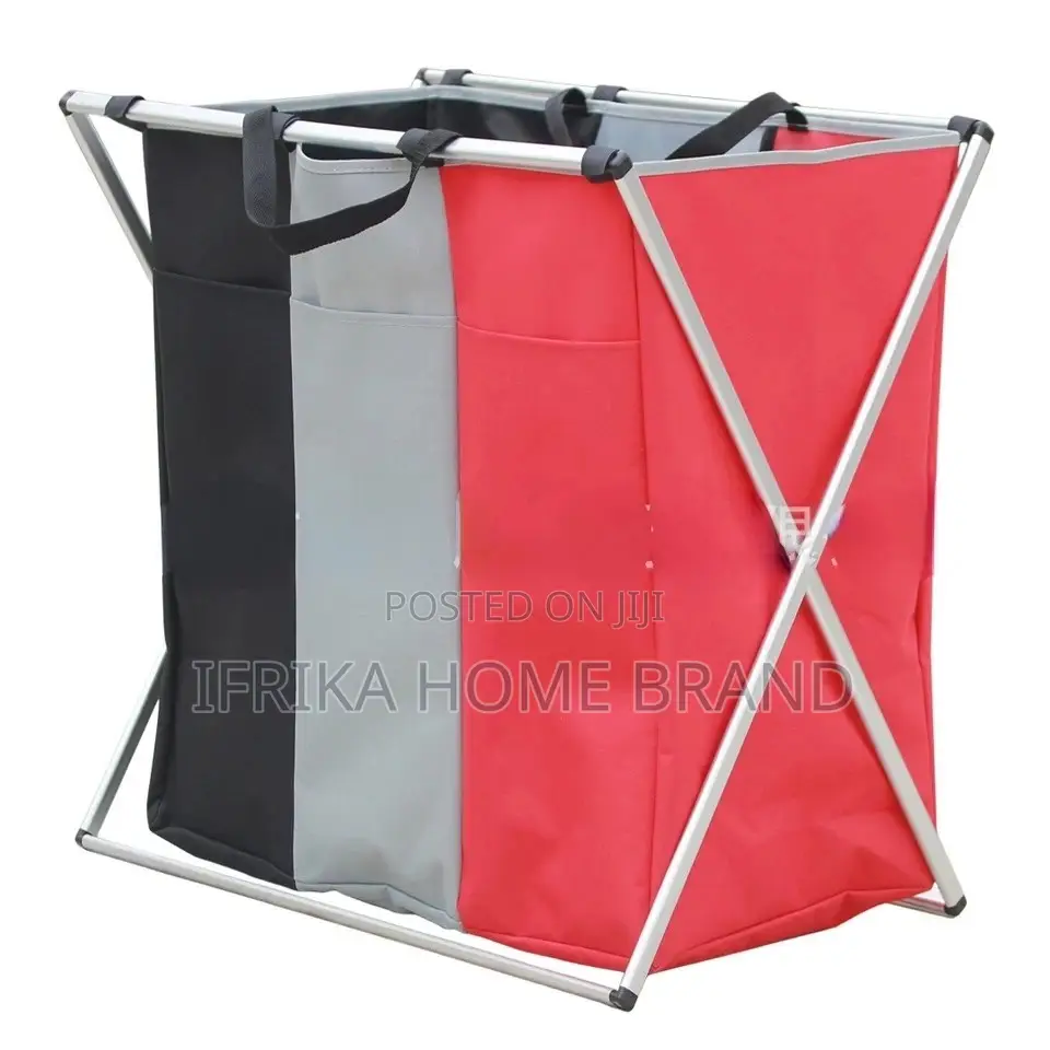 Clean or Dirty Clothes Basket, Laundry Trolley Storage Organizer
