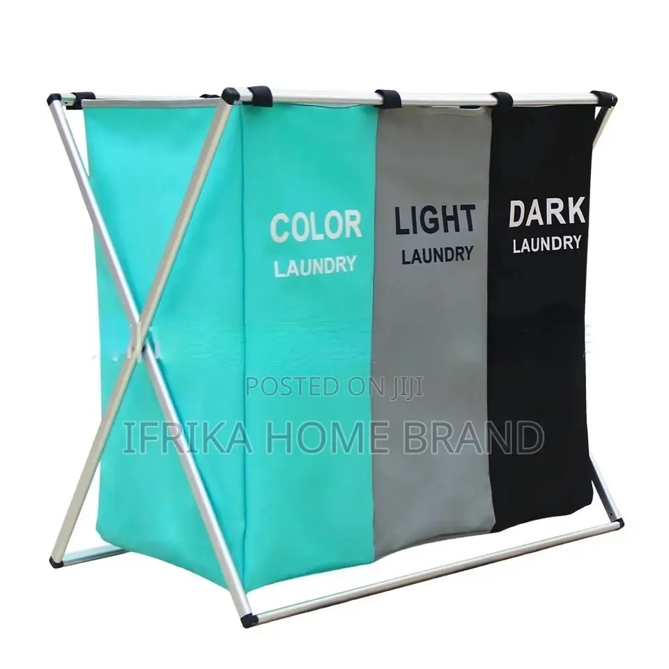 Clean or Dirty Clothes Basket, Laundry Trolley Storage Organizer
