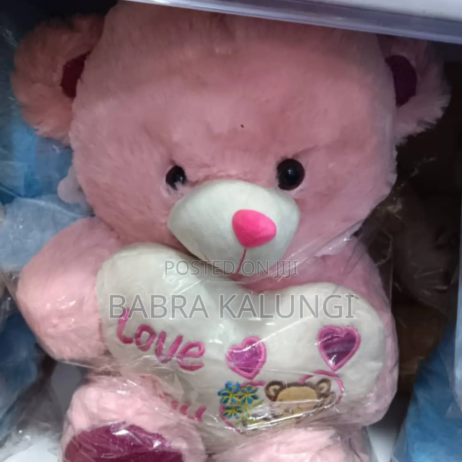 Big Pink L Love You Teddy Bear