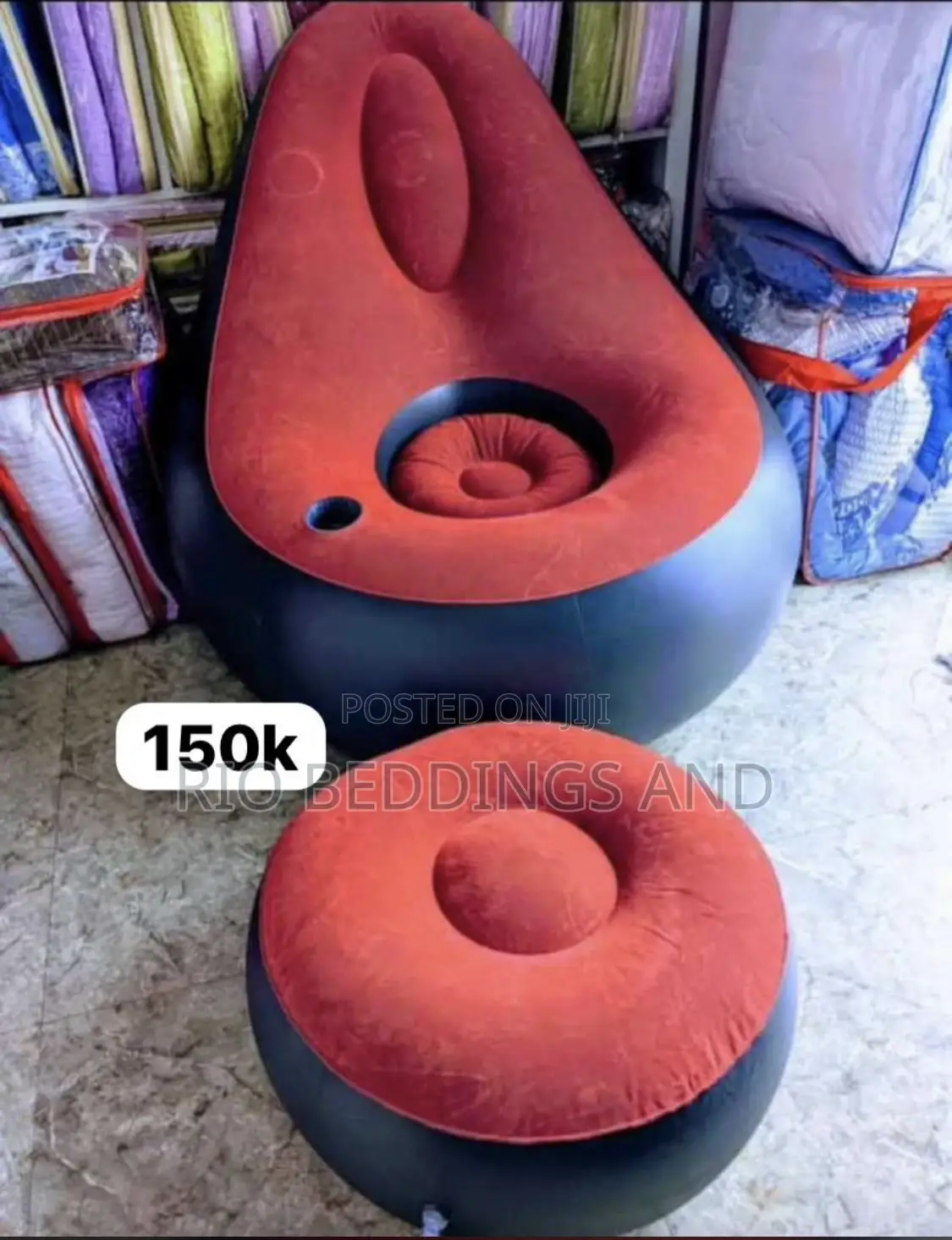 Air Sofa Chair With Stool