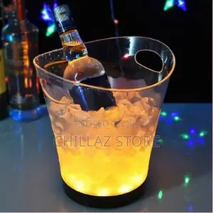 5L Led Ice Bucket Color Changing Plastic Champagne Wine